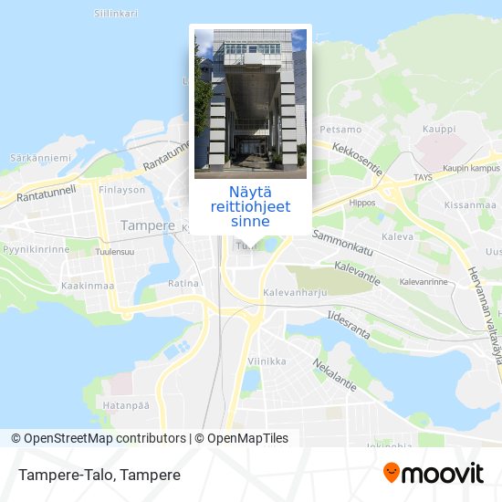 Tampere-Talo kartta