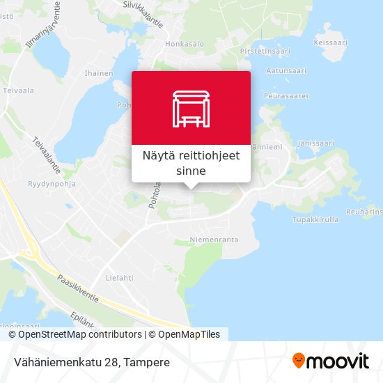 Vähäniemenkatu 28 kartta