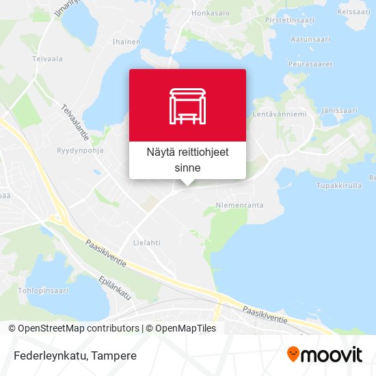 Federleynkatu kartta