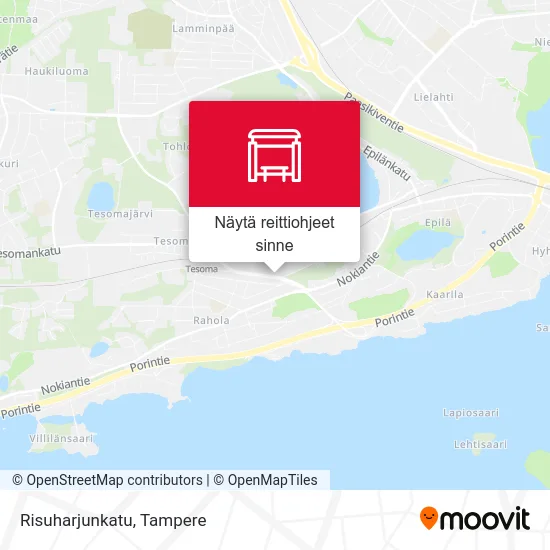 Risuharjunkatu kartta