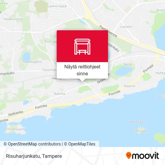 Risuharjunkatu kartta