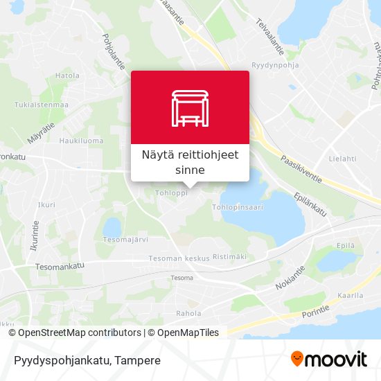 Pyydyspohjankatu kartta