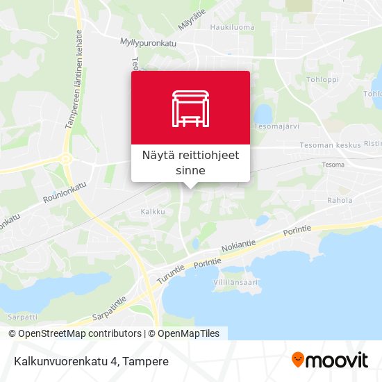 Kalkunvuorenkatu 4 kartta