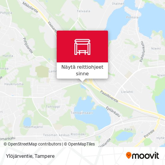 Ylöjärventie kartta