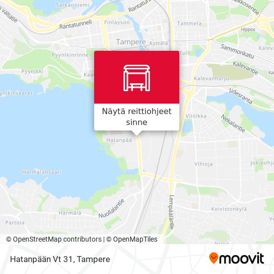 Hatanpään Vt 31 kartta