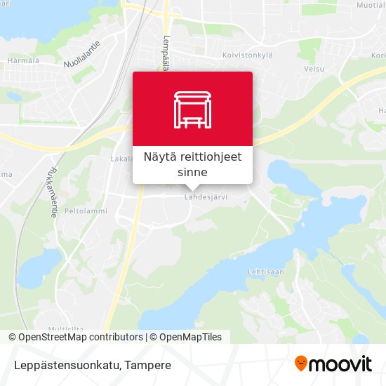 Leppästensuonkatu kartta