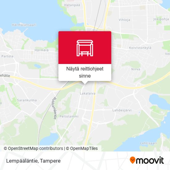 Lempääläntie kartta