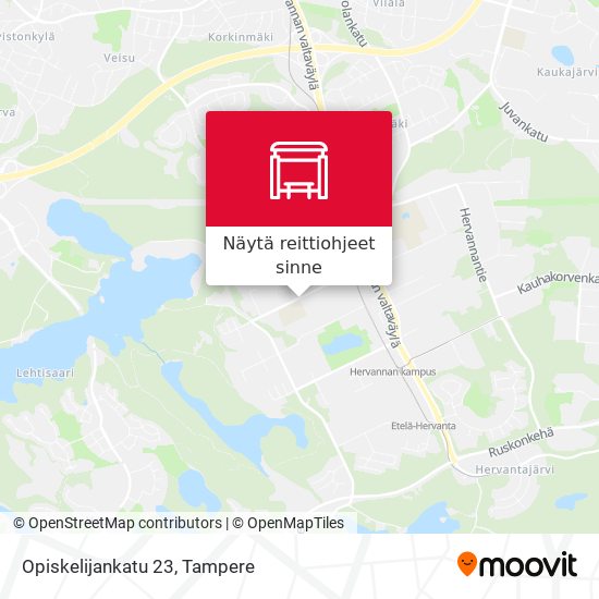 Opiskelijankatu 23 kartta