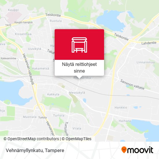 Vehnämyllynkatu kartta