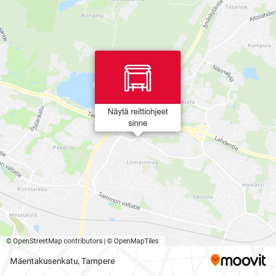 Mäentakusenkatu kartta