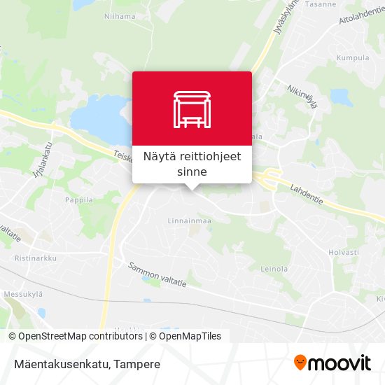 Mäentakusenkatu kartta