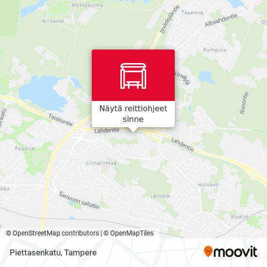 Piettasenkatu kartta