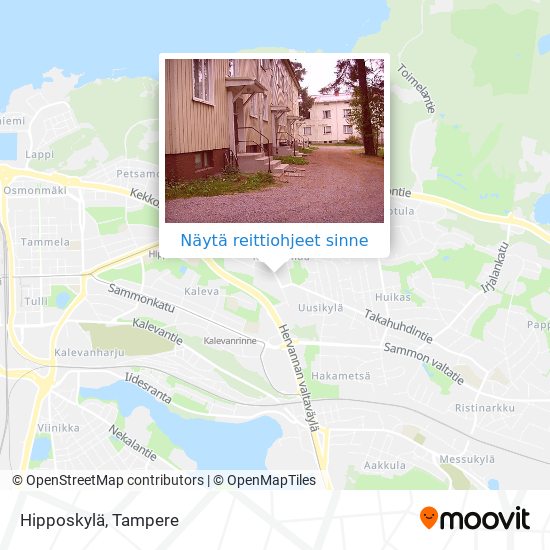 Kuinka päästä kohteeseen Hipposkylä paikassa Tampere kulkuvälineellä Bussi  tai Raitiovaunu?