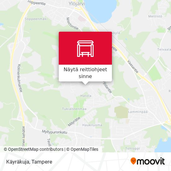 Käyräkuja kartta