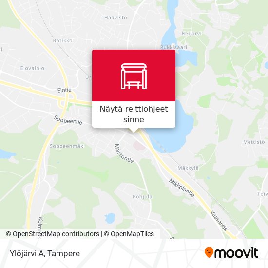 Ylöjärvi A kartta