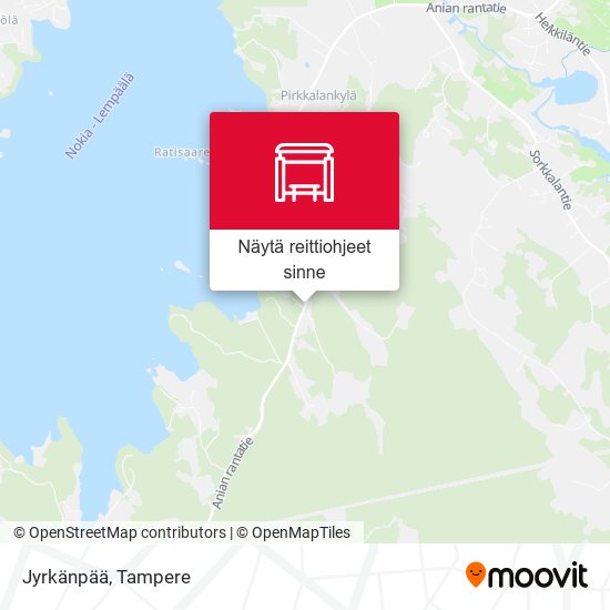 Jyrkänpää kartta