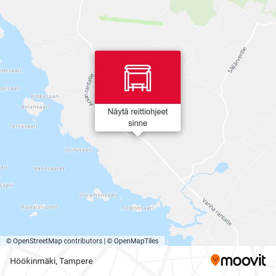 Höökinmäki kartta