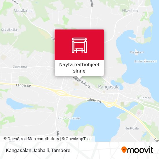 Kangasalan Jäähalli kartta