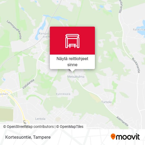 Kortesuontie kartta