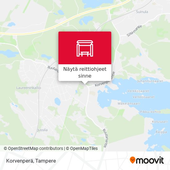 Korvenperä kartta