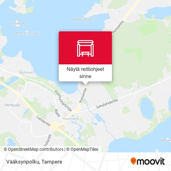 Vääksynpolku kartta