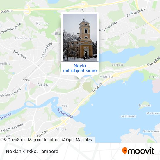 Kuinka päästä kohteeseen Nokian Kirkko kulkuvälineellä Bussi?