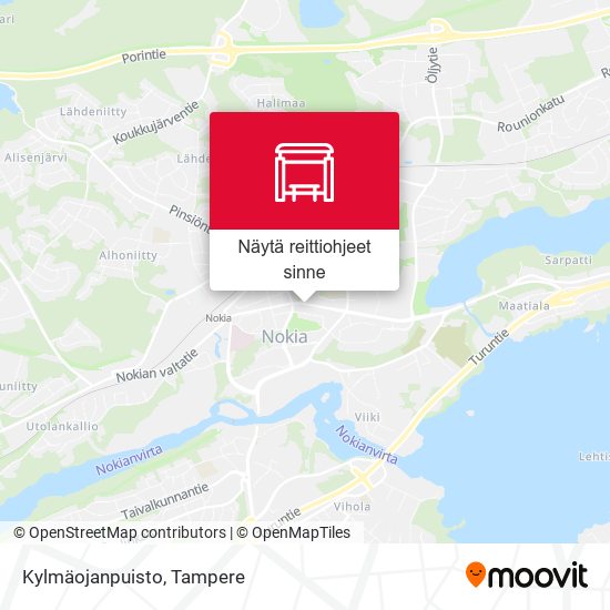 Kylmäojanpuisto kartta