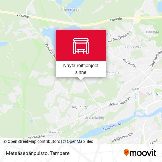 Metsäsepänpuisto kartta