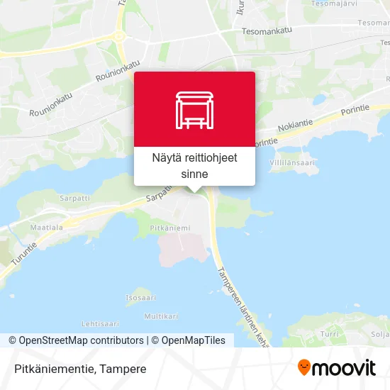 Pitkäniementie kartta
