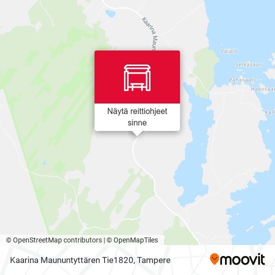 Kaarina Maununtyttären Tie1820 kartta