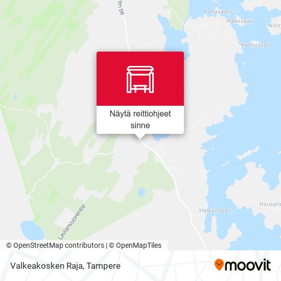 Valkeakosken Raja kartta