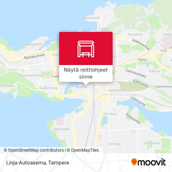 Kuinka päästä kohteeseen Linja-Autoasema paikassa Tampere kulkuvälineellä  Bussi tai Juna?