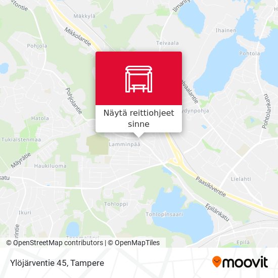 Ylöjärventie 45 kartta