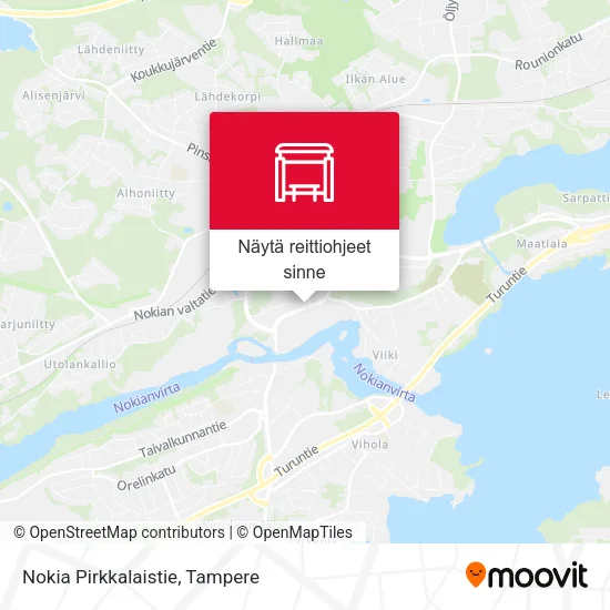 Nokia Pirkkalaistie kartta