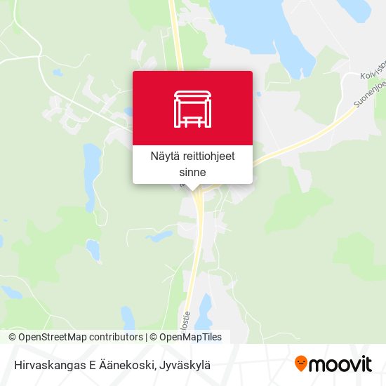 Hirvaskangas E Äänekoski kartta