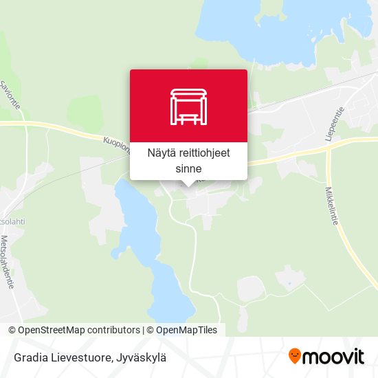 Gradia Lievestuore kartta