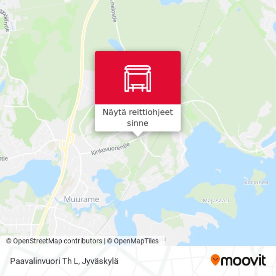 Paavalinvuori Th L kartta