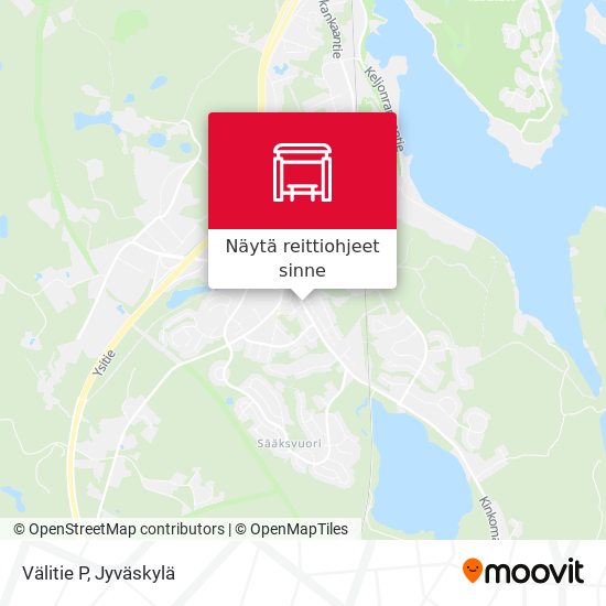 Välitie P kartta