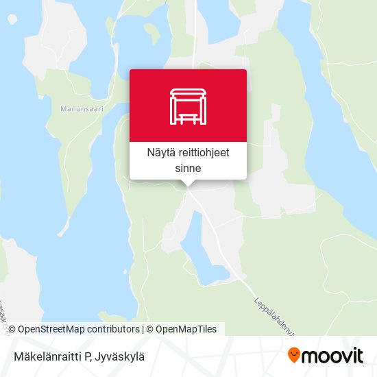 Mäkelänraitti P kartta
