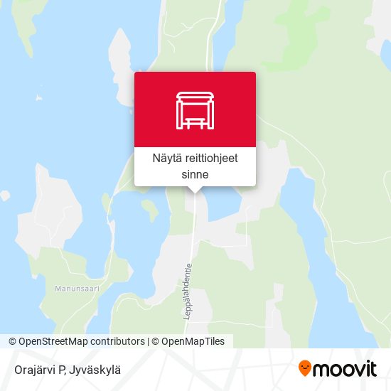 Orajärvi P kartta