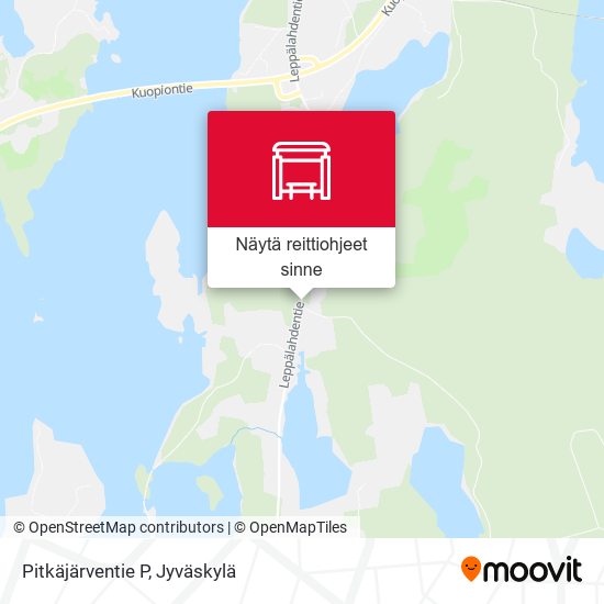 Pitkäjärventie P kartta