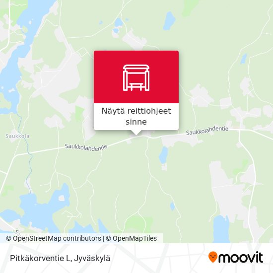 Pitkäkorventie L kartta