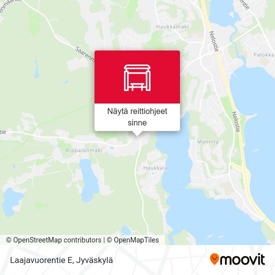 Laajavuorentie E kartta