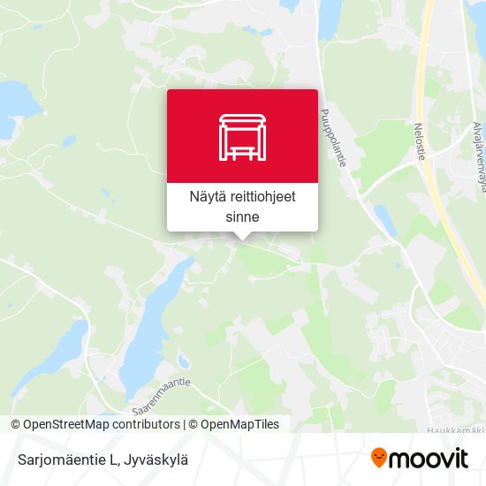Sarjomäentie L kartta