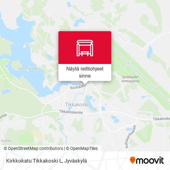 Kirkkokatu  Tikkakoski L kartta