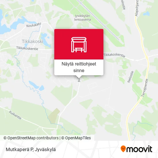 Mutkaperä P kartta