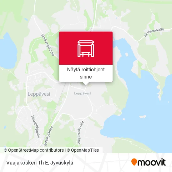 Vaajakosken Th E kartta