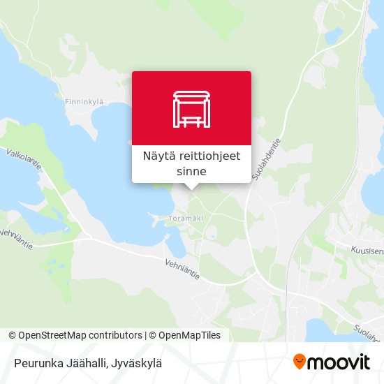Peurunka Jäähalli kartta