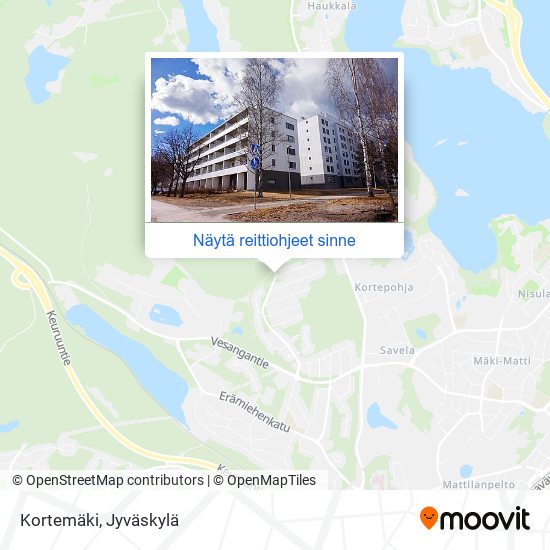 Kortemäki kartta