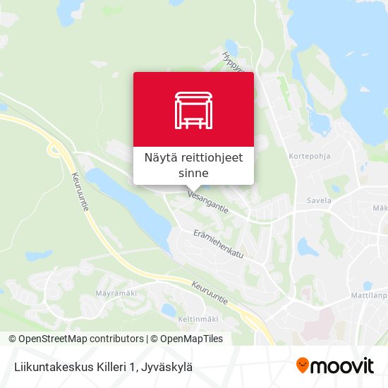 Liikuntakeskus Killeri 1 kartta